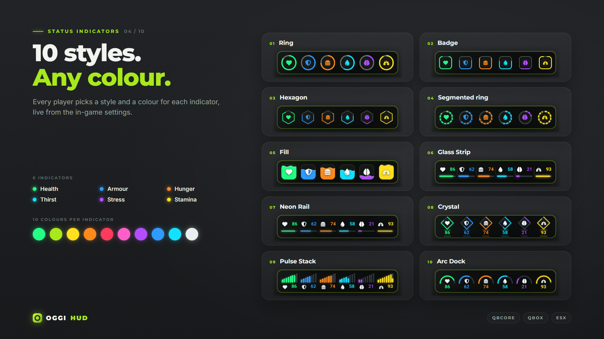 Oggi HUD | Customizable FiveM HUD for QBCore, Qbox & ESX