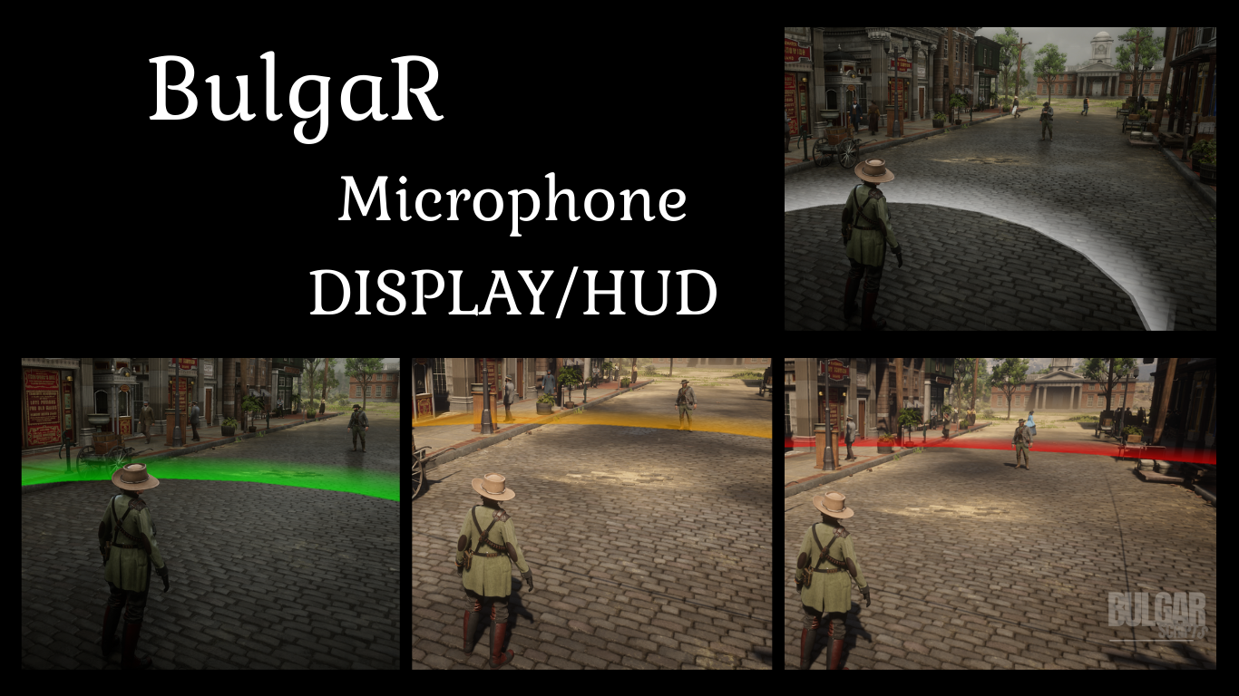 BulgaR Voice/Microphone HUD/DISPLAY [VORP] & [RSGCore] & [REDEMRP] & [OTHER]