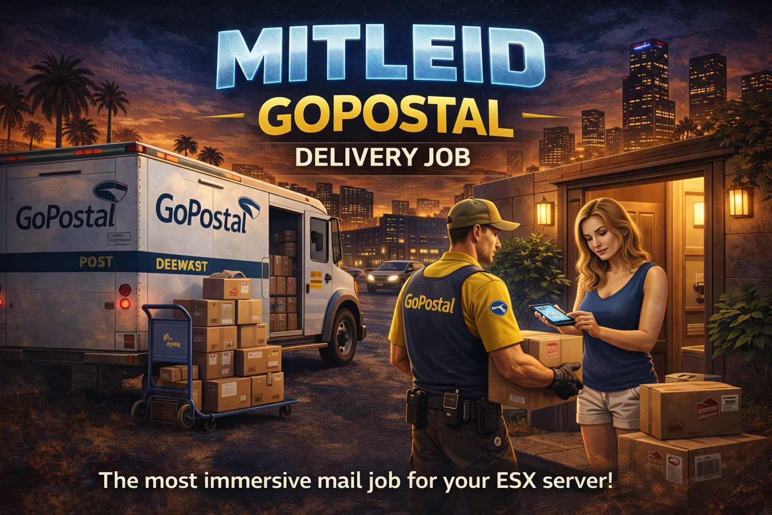 🚚 Advanced GoPostal Delivery Job | ESX