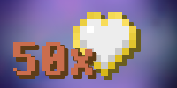 50x Heart Crystal