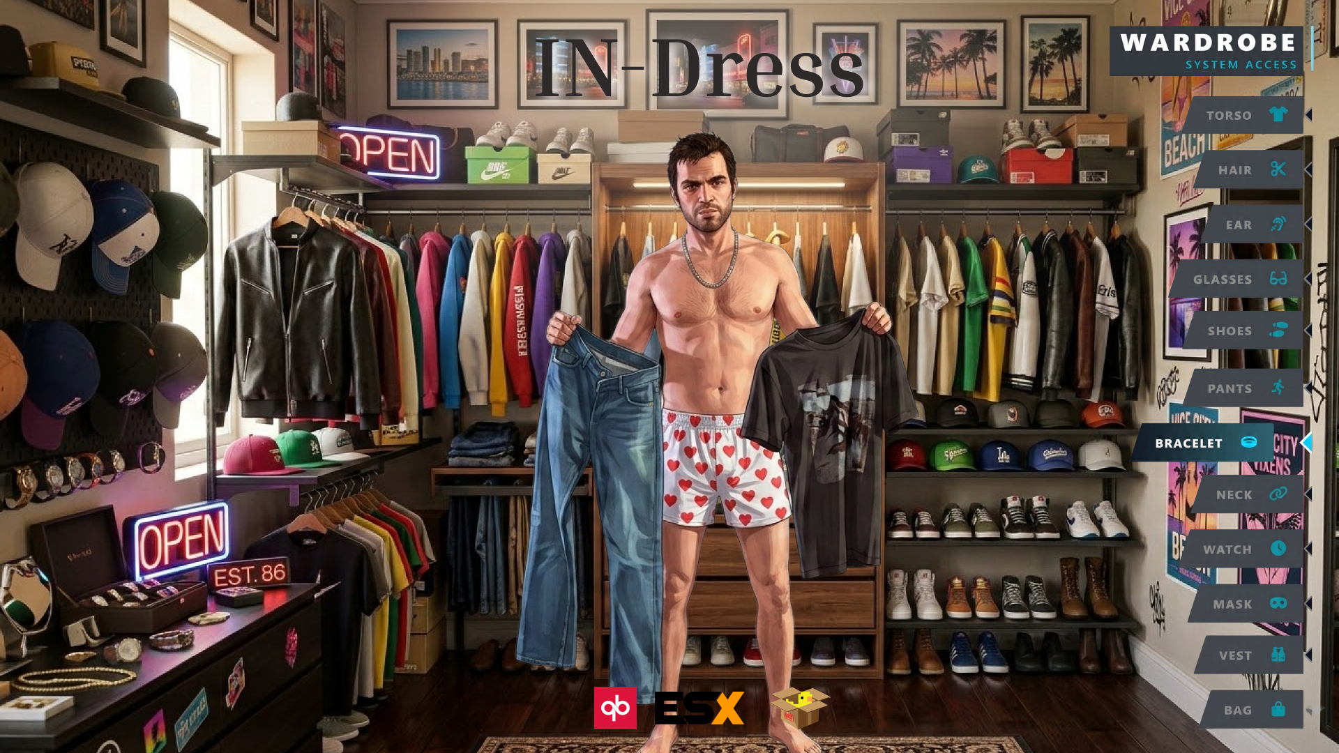 IN– Dress System for FiveM