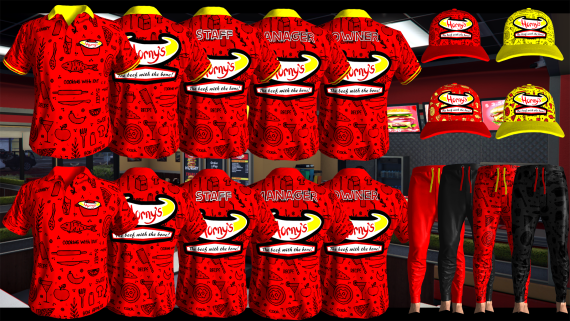 Hornys Burger Uniform 1 [M+F]