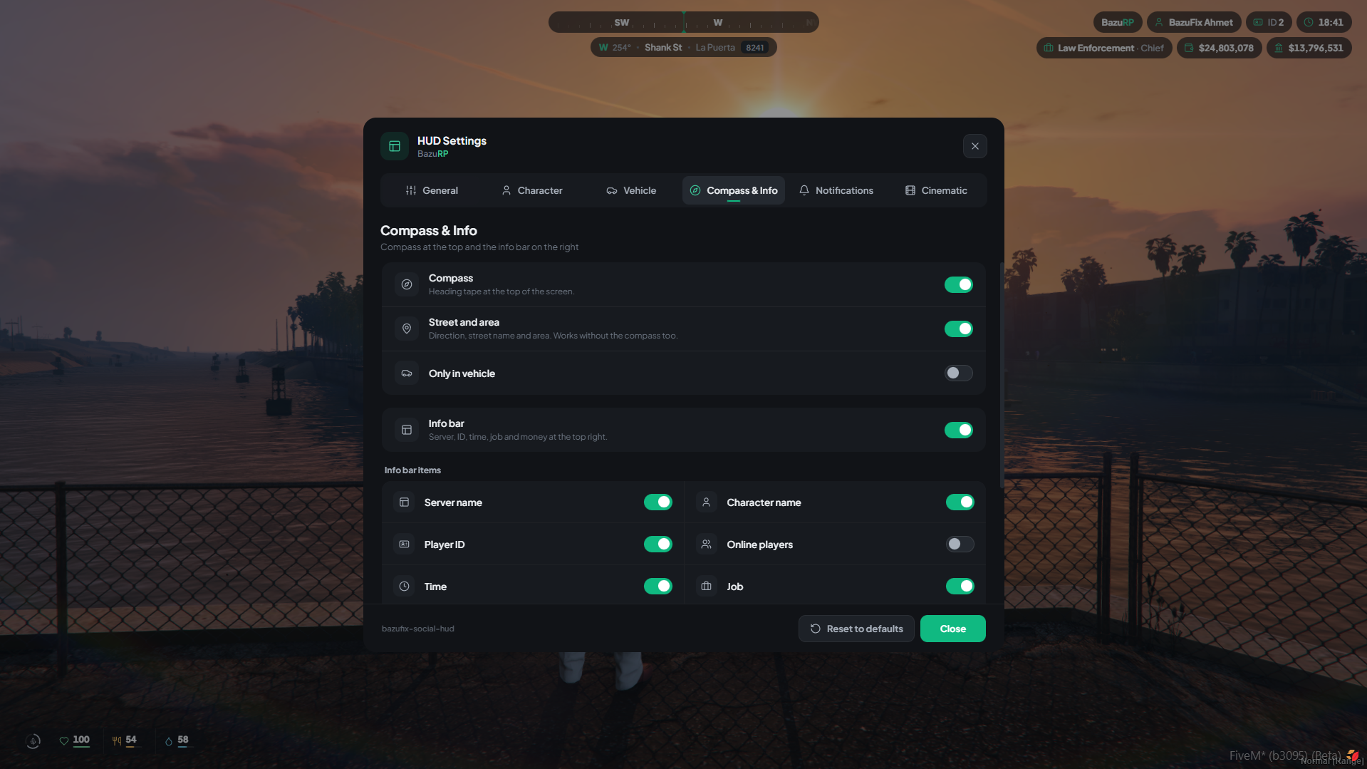 BazuFix Social HUD