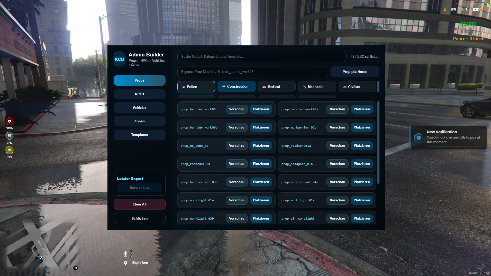 KCD Admin Builder Tool