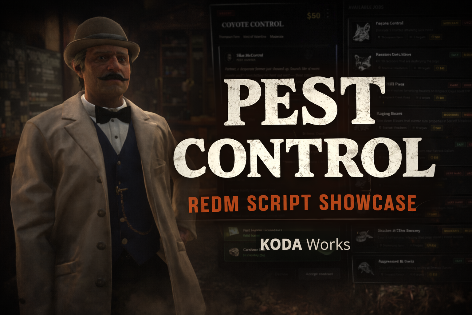 Pest Control  | REDM |  RSG-Core |  VORP-Core | OpenSource