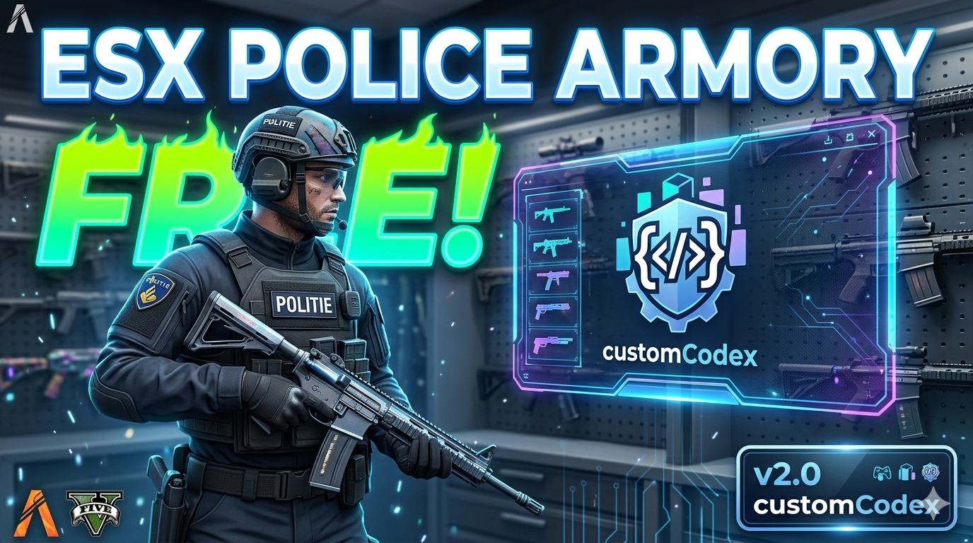 CustomCodex - ESX | Police Armory + Ammo V2