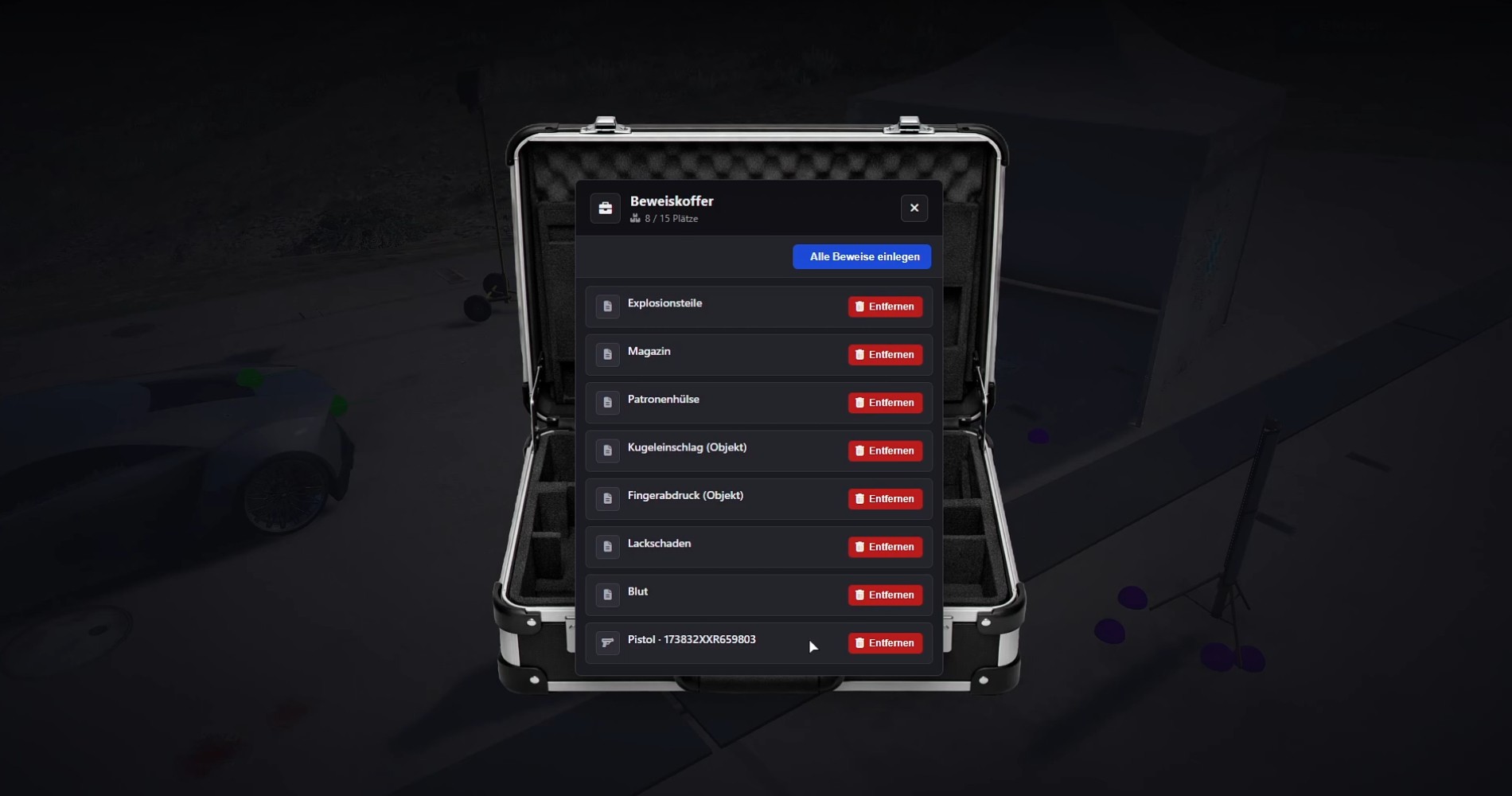 Ultimatives Spurensicherungssystem Screenshot 3