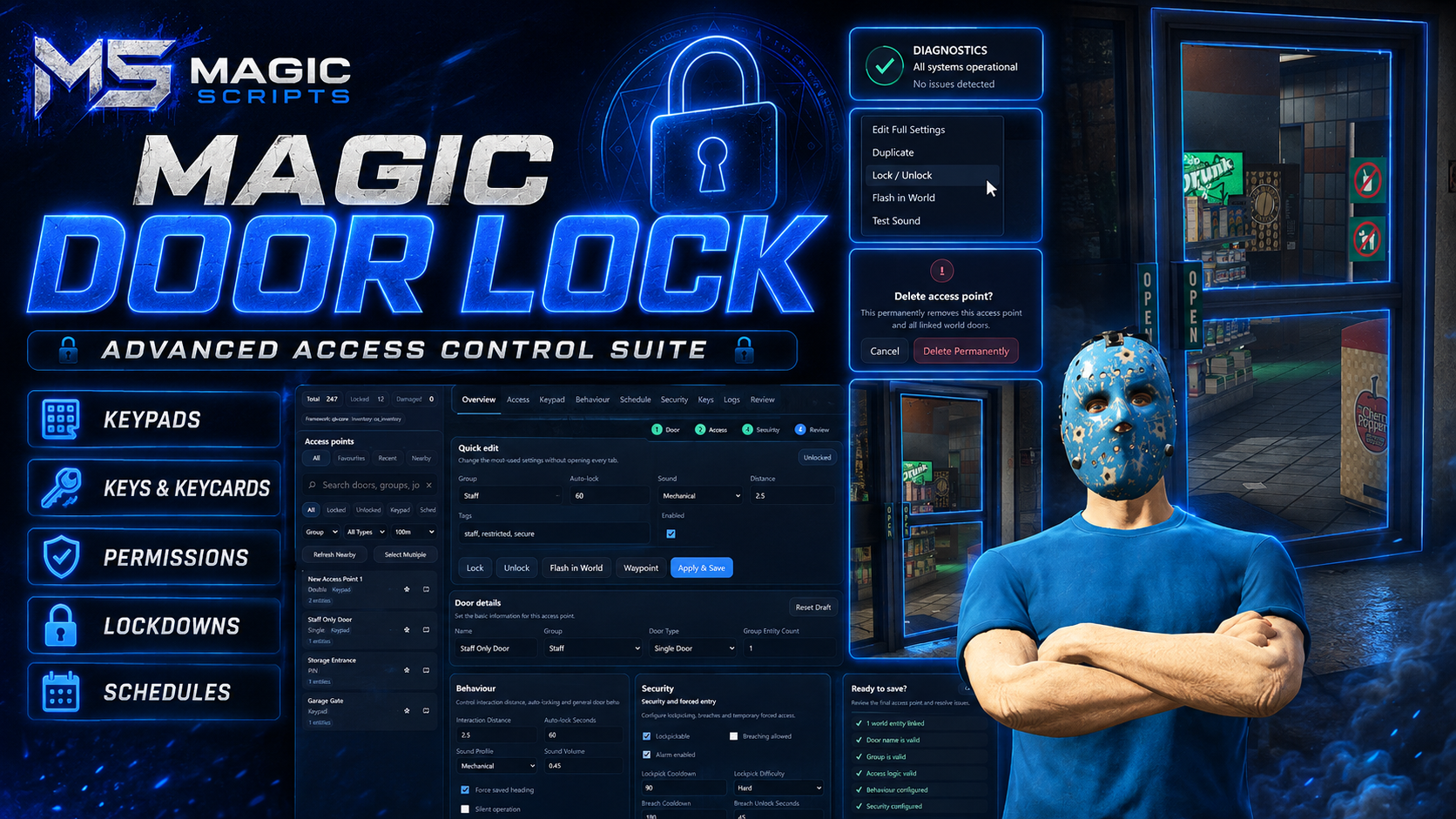 Magic Door Lock – Advanced FiveM Access Control System
