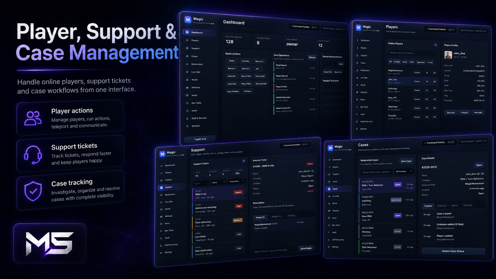 Magic Admin Menu – FiveM Admin System