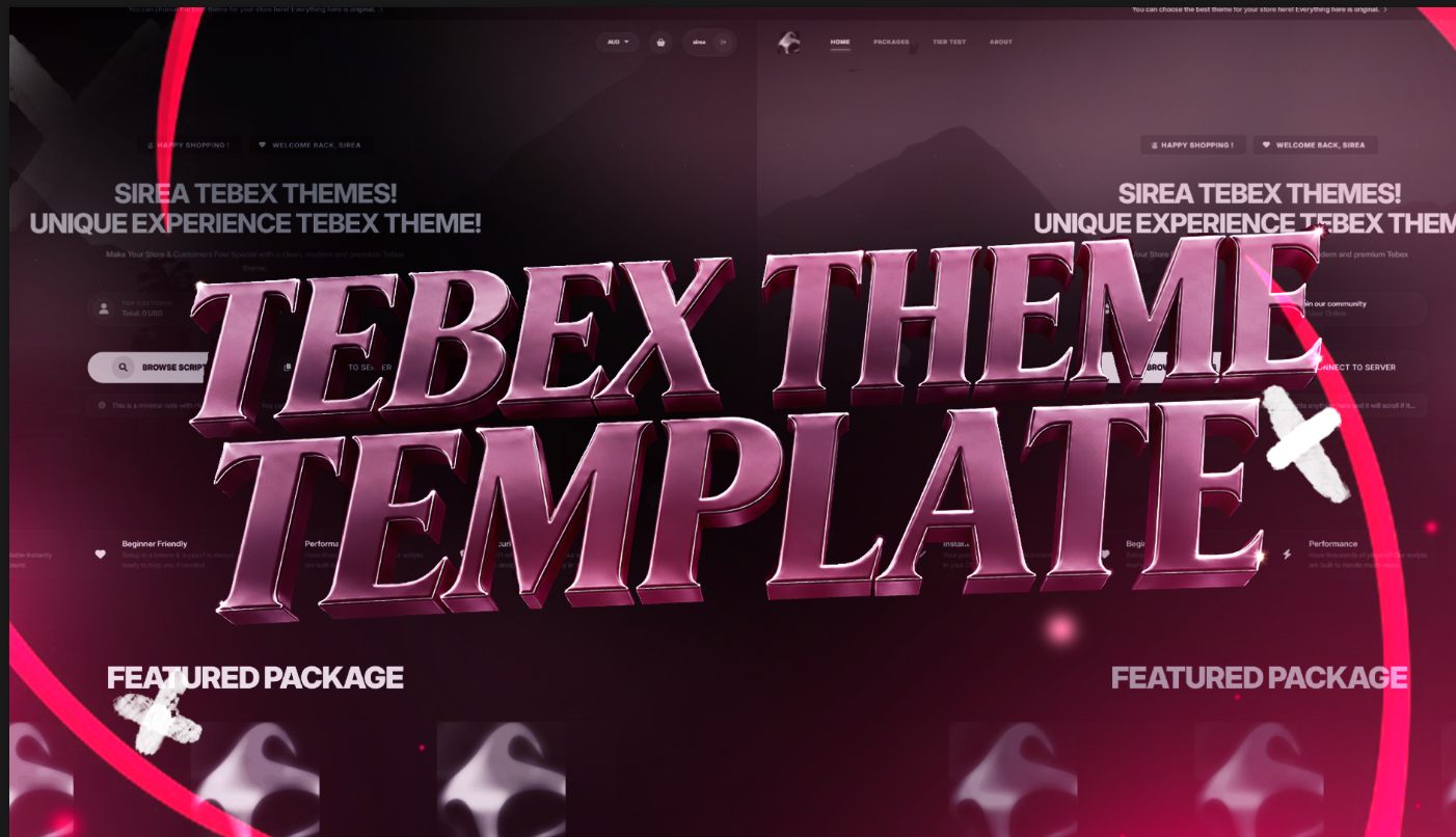 FADE  | Premium Tebex Theme Template