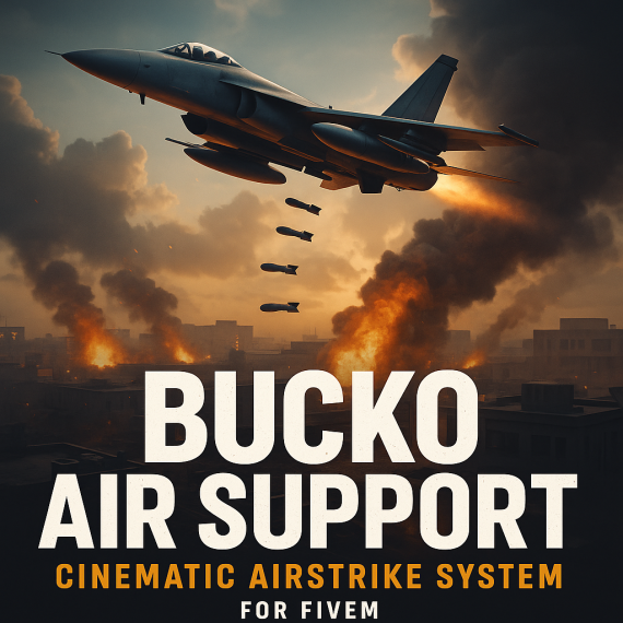 Bucko air support | auto framework detect  qbcore , qbox and esx