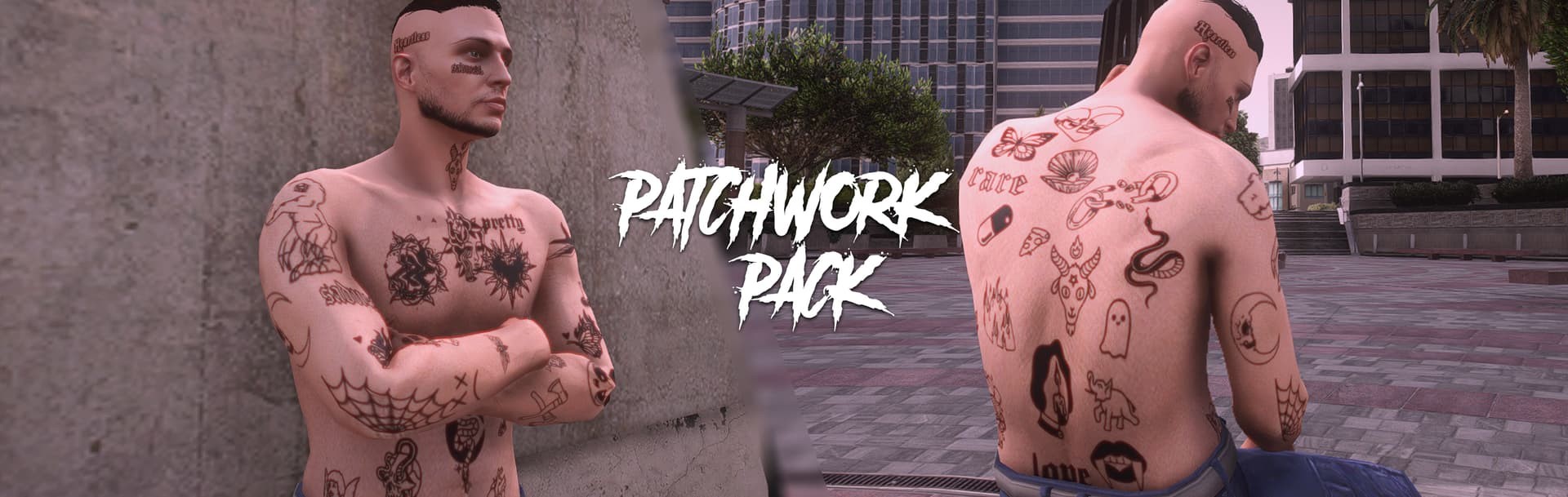 150 Sadboy Patchwork Tattoos [ADDON]