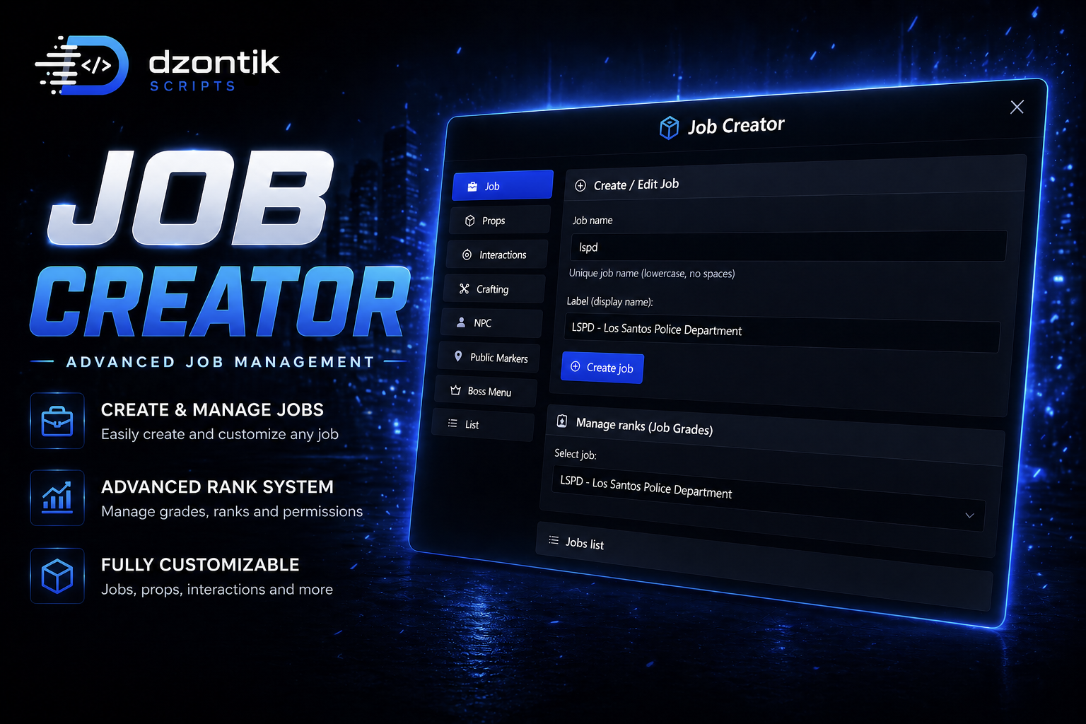 Job Creator ESX- EN/CZ   ESCROW