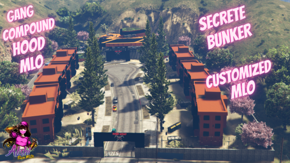 Gang Hood Bunker Mansion with Apartment