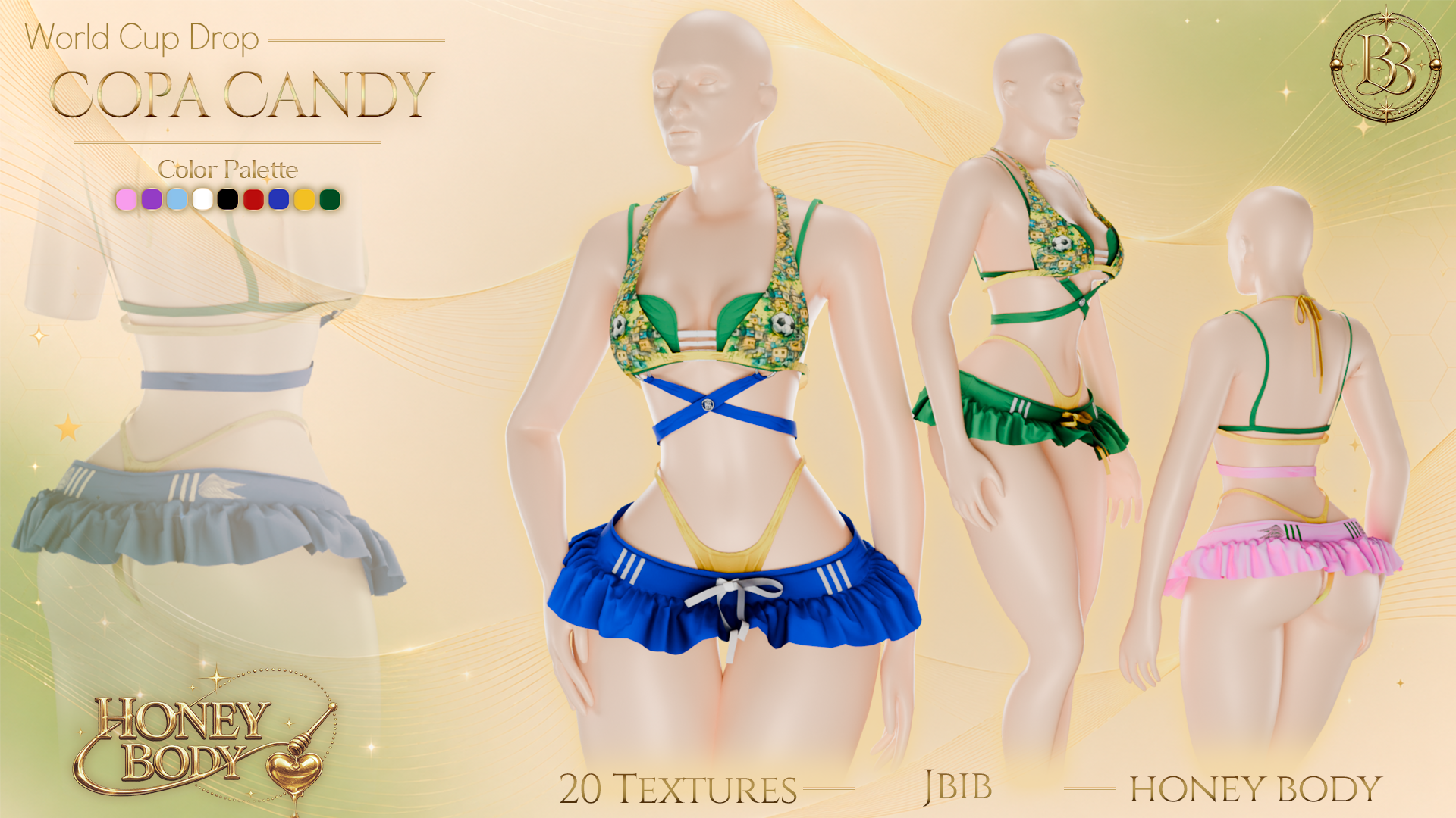 Copa Candy Female Set - Honey Body