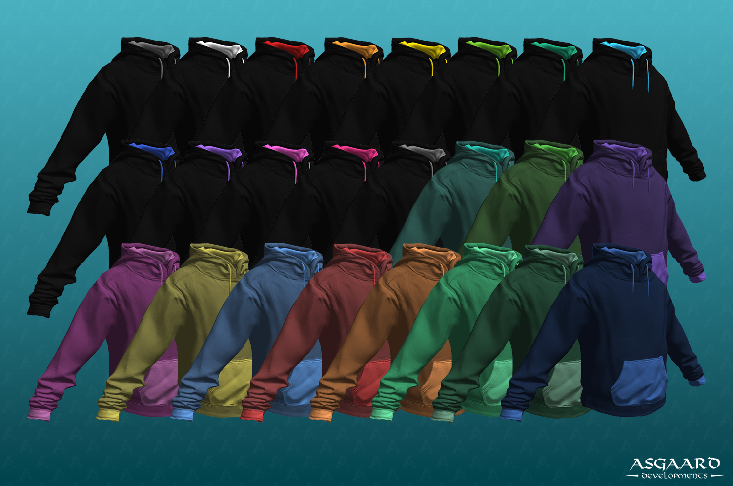 Coloured Hoodies Pack