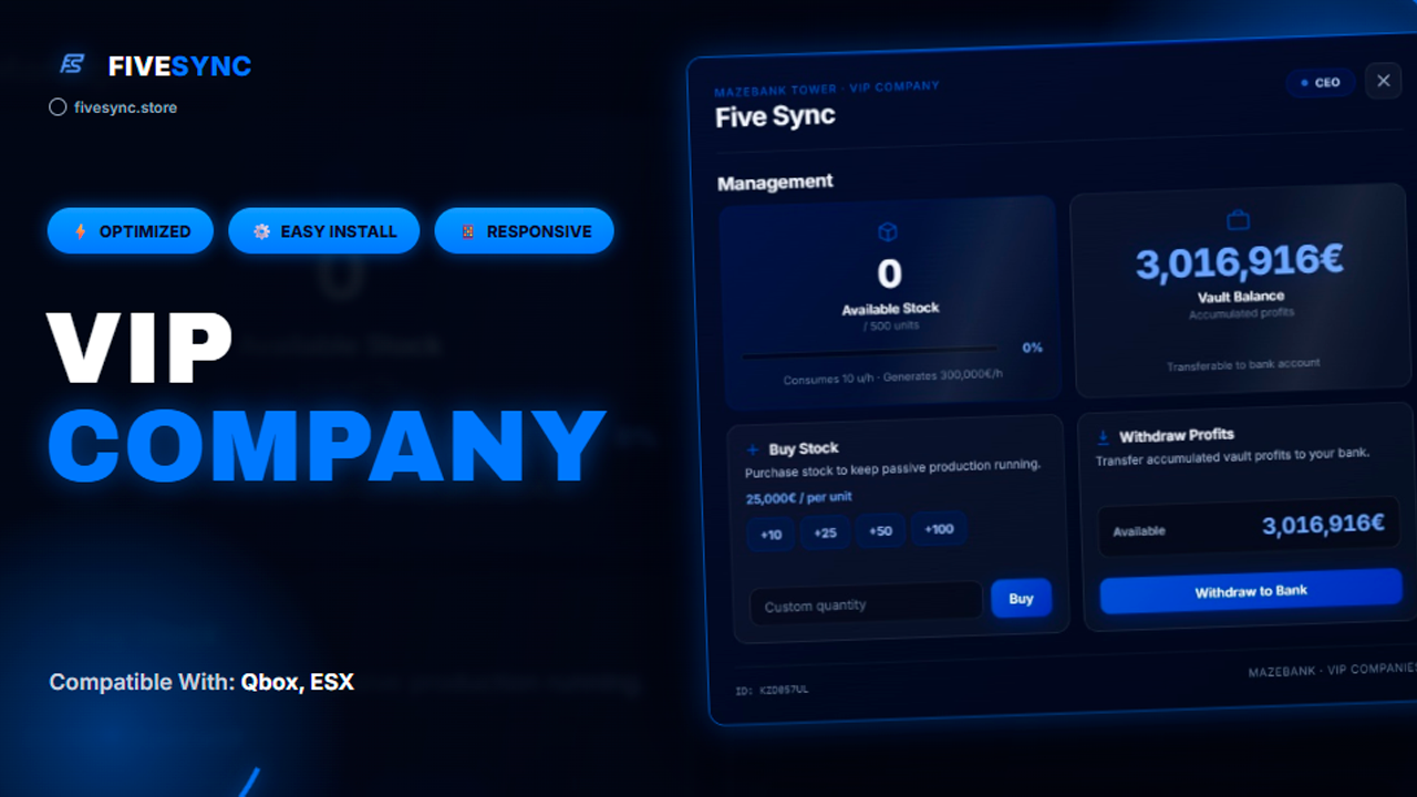 FiveSync VIP Company (ESCROW)