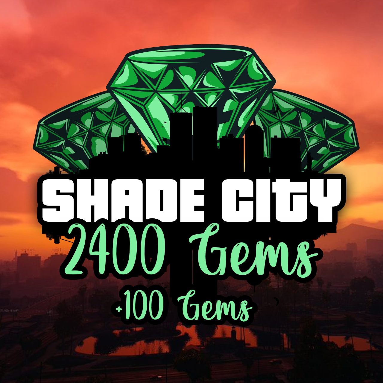2,400 + 100 Bonus Gems