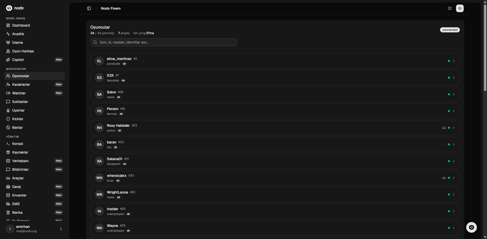 NODX FiveM Web Panel