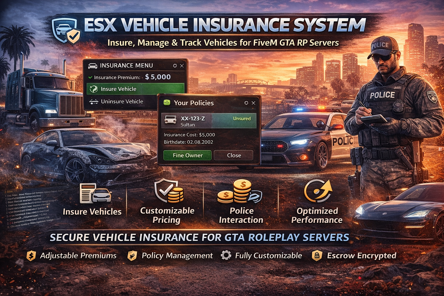 [OPEN SOURCE] Vehicle Insurance | ESX