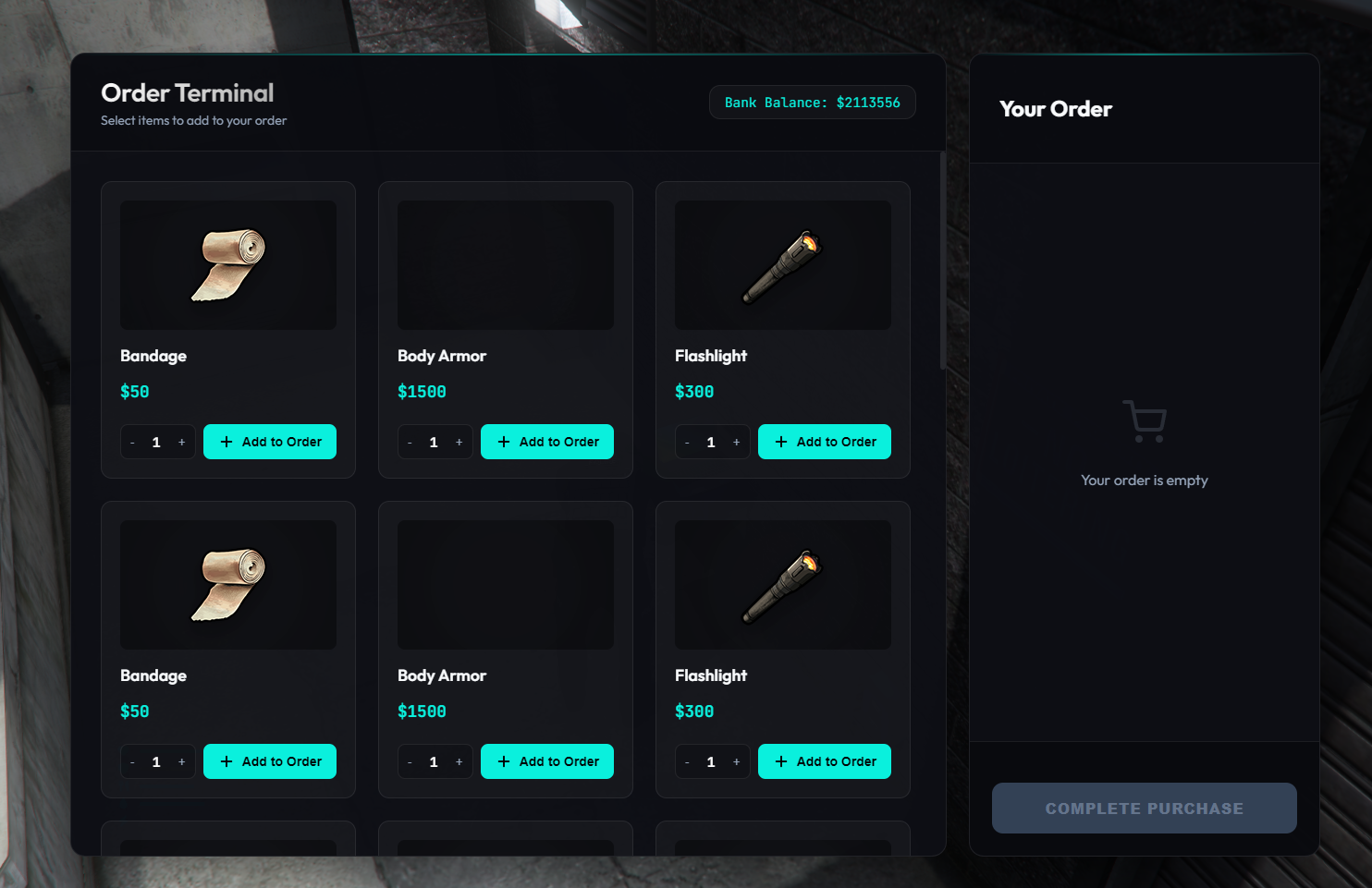 Advanced Order Terminal Screenshot 2