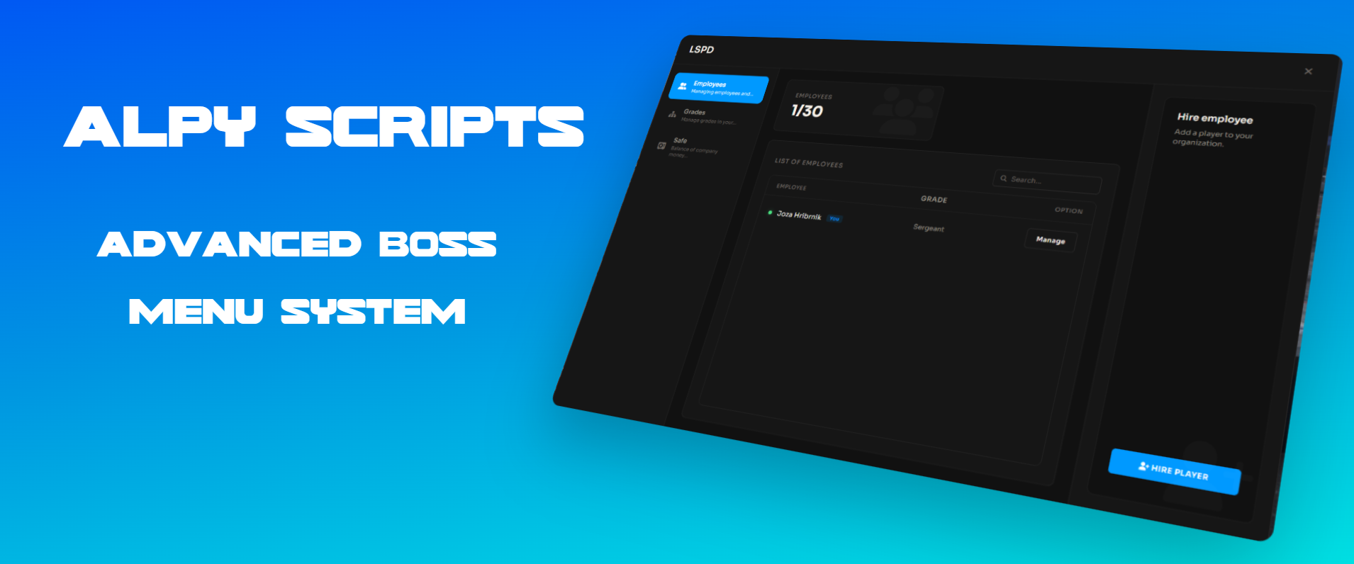 [ESX & QB] Boss Menu