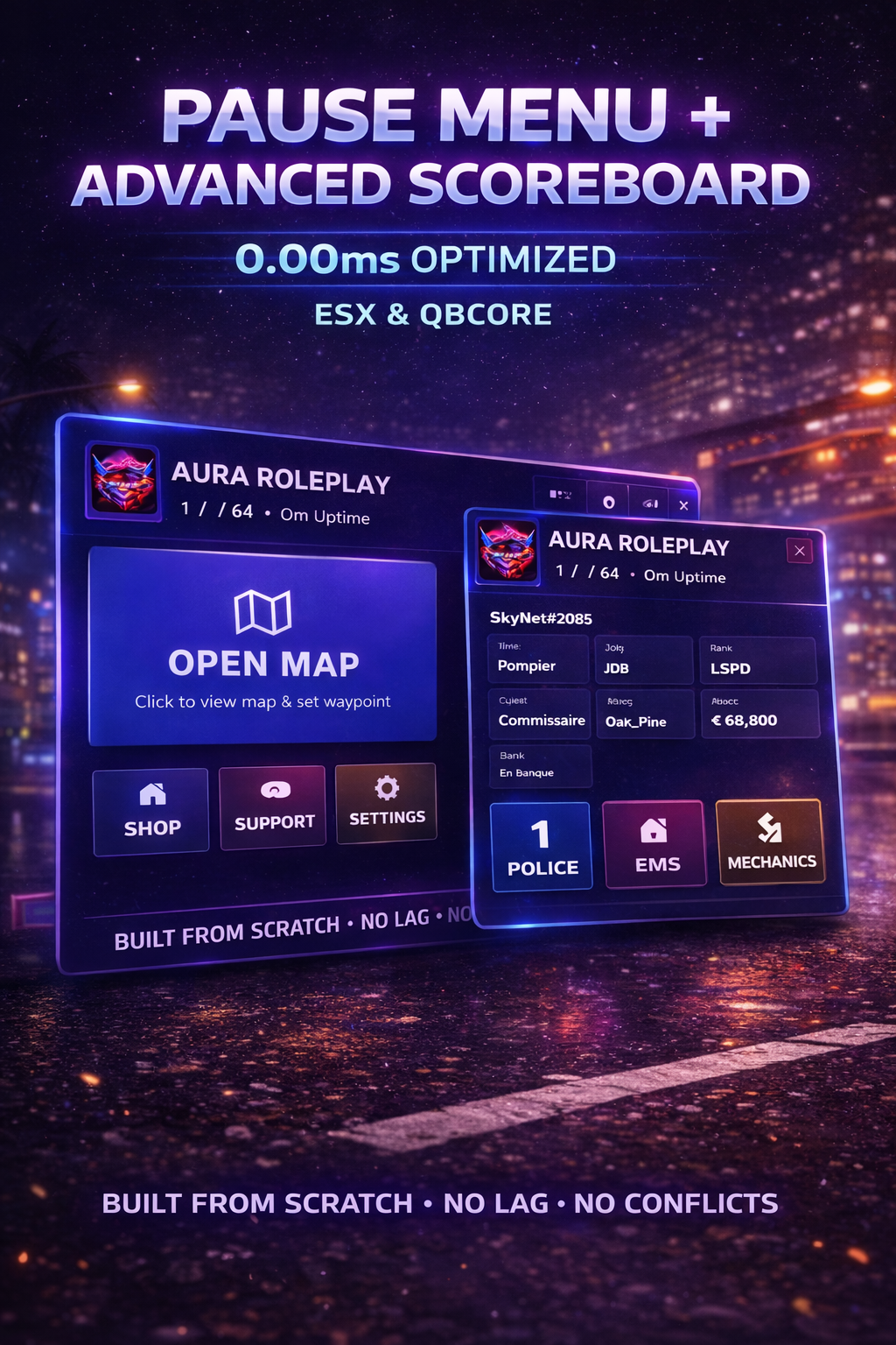 Advanced  Pause Menu  +  Scoreboard