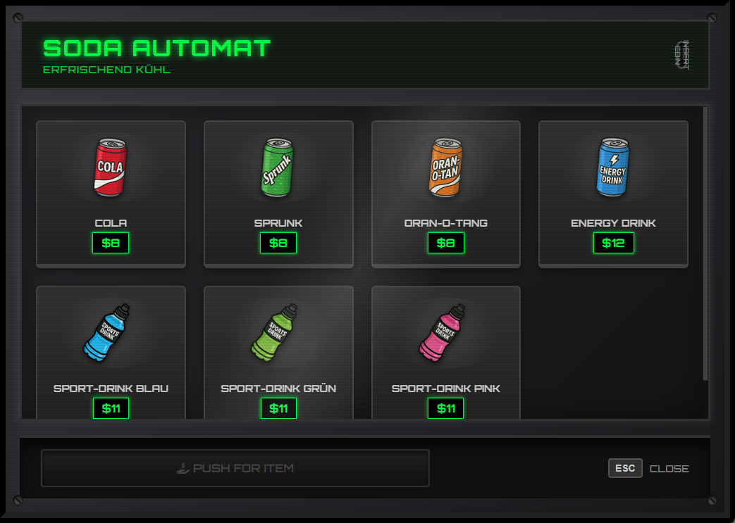 [QB/ESX] Advanced Vending UI