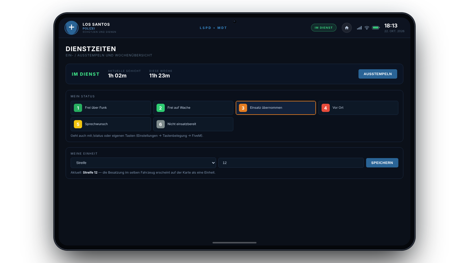 🚔 CY-MDT – Police, Ambulance & DOJ in One Tablet