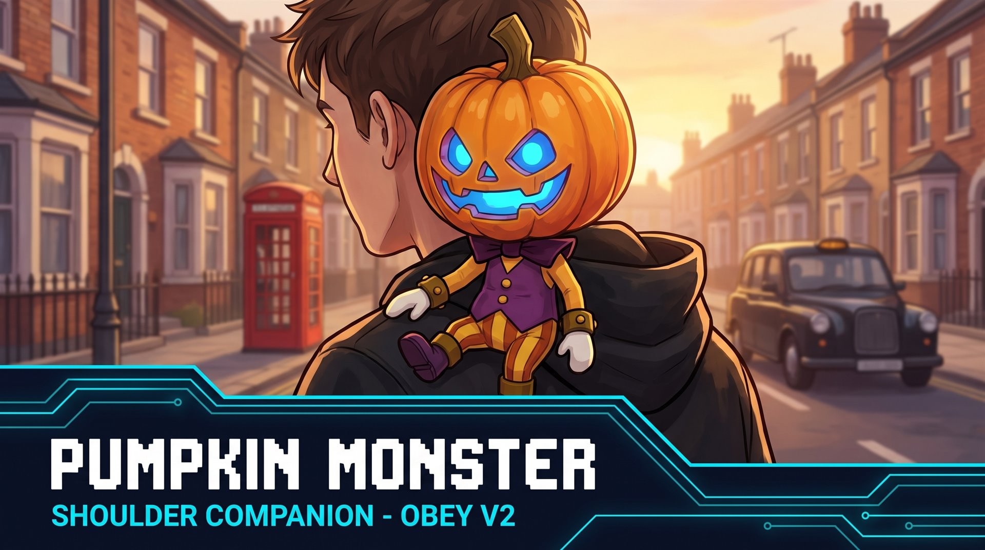 Shoulder Companion - Pumpkin Monster