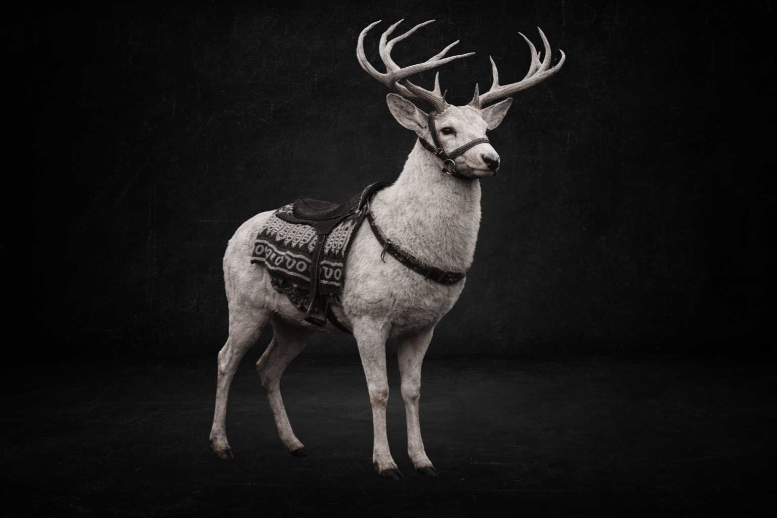 Cerf blanc (Monture 2 places ) ( survie )
