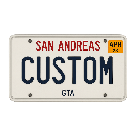 Custom Kennzeichen