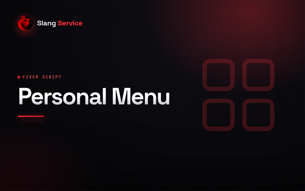 Personal Menu