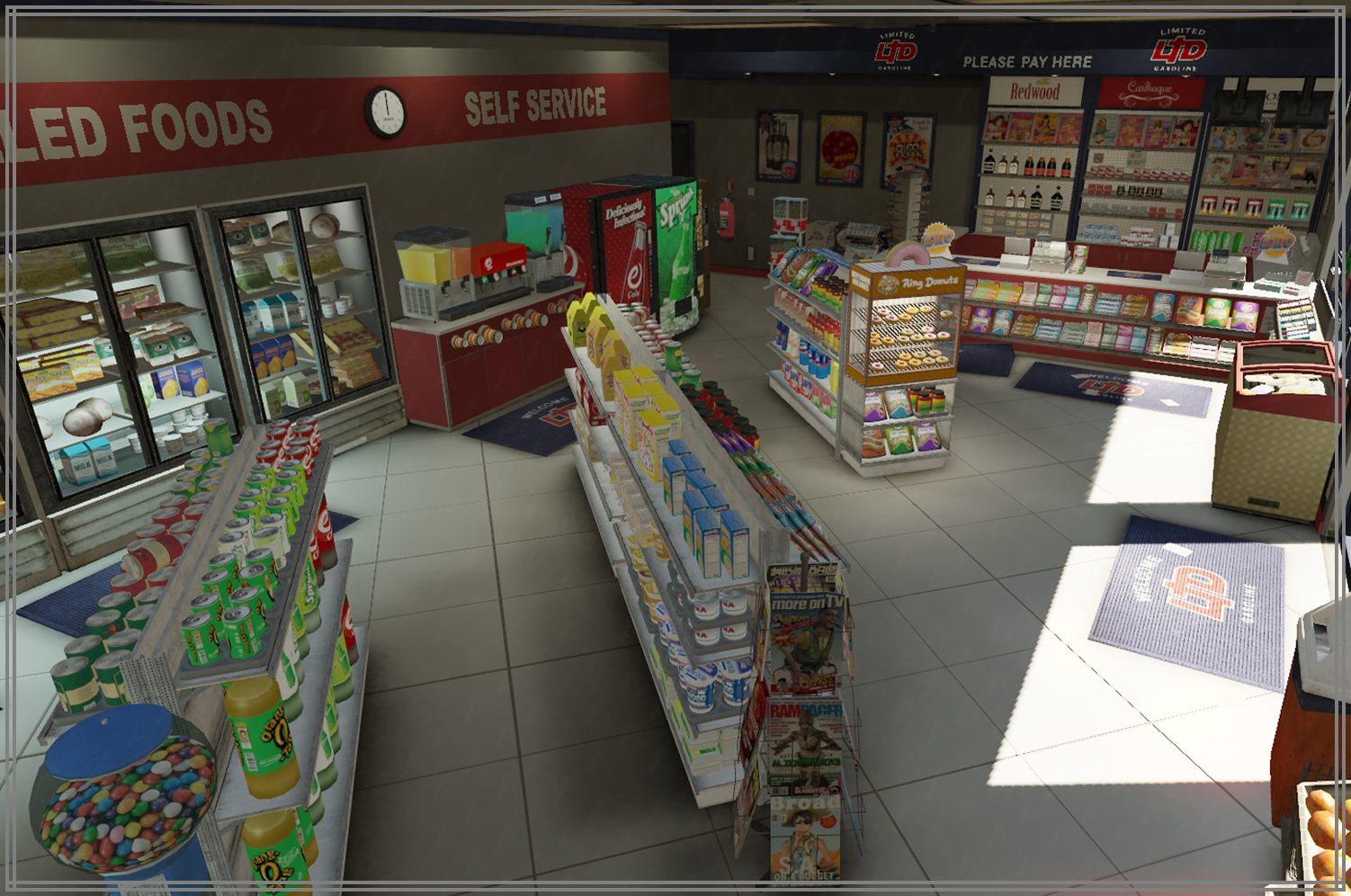 LTD Gas Station Interior Redesign