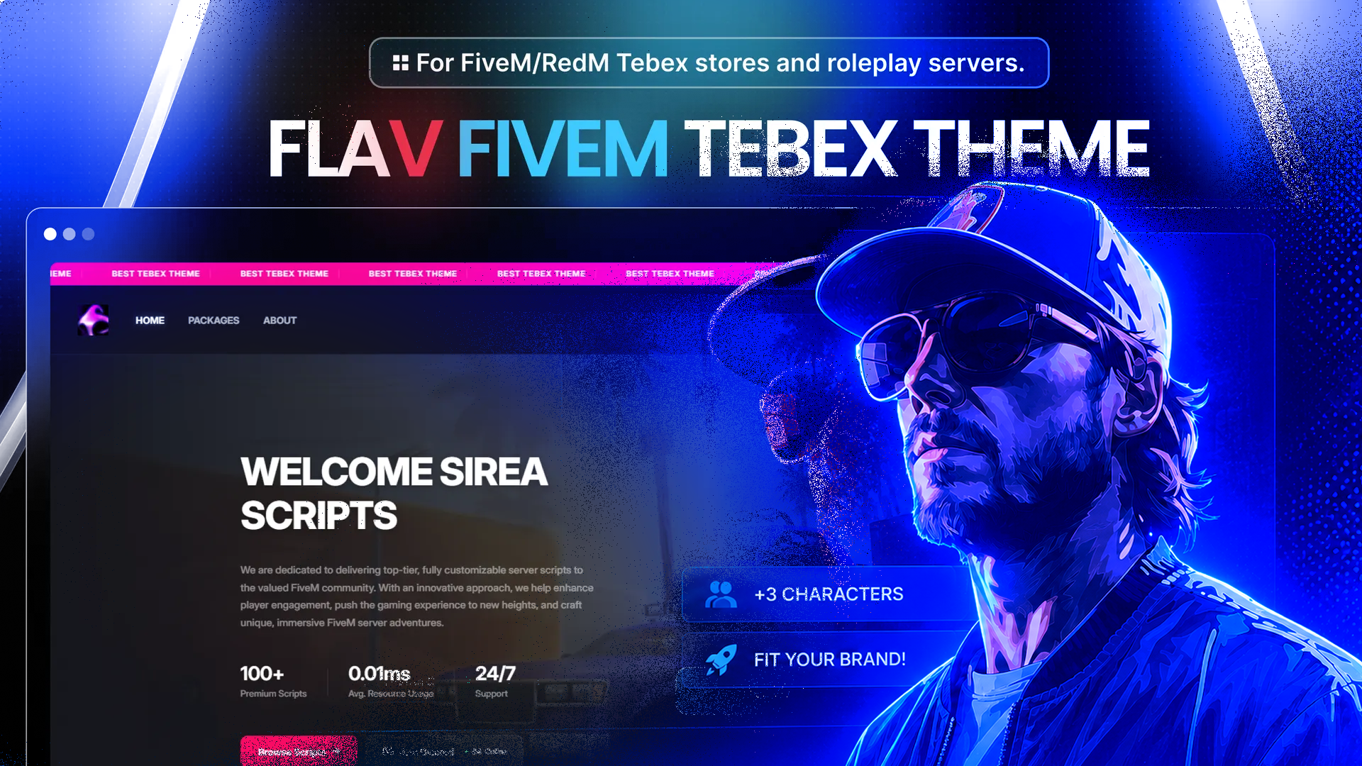 Flav Theme Template - Ultimate Tebex Store Design