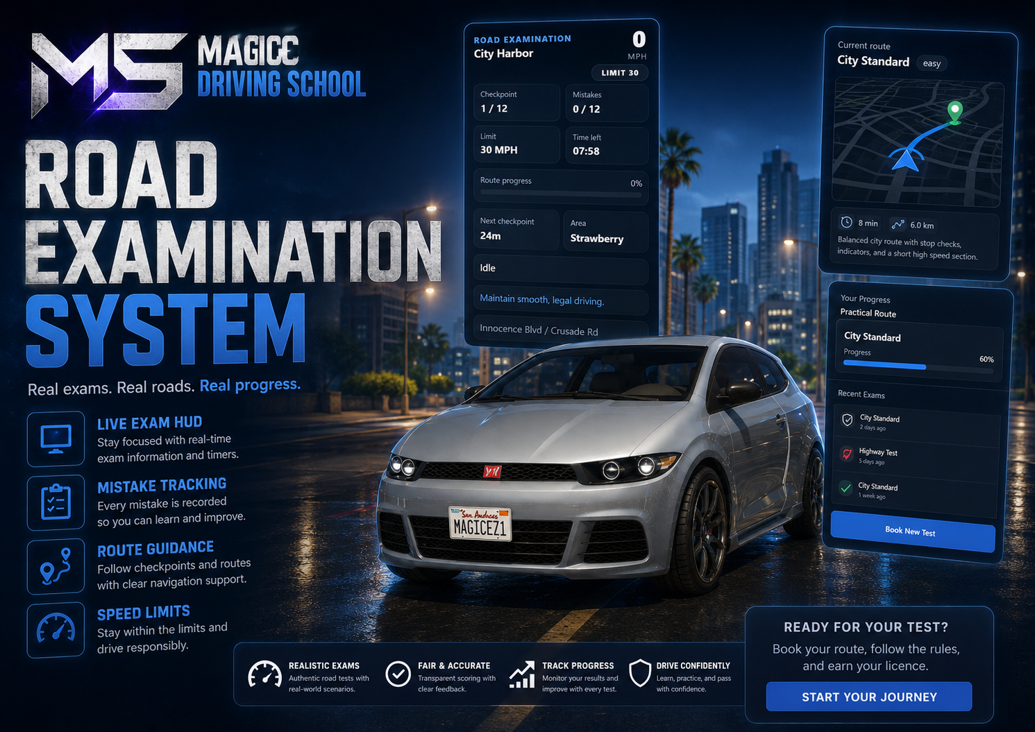 Magic Driving School – FiveM Driving School Script