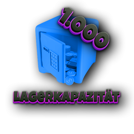 Lagerkapazität 1000 Slots