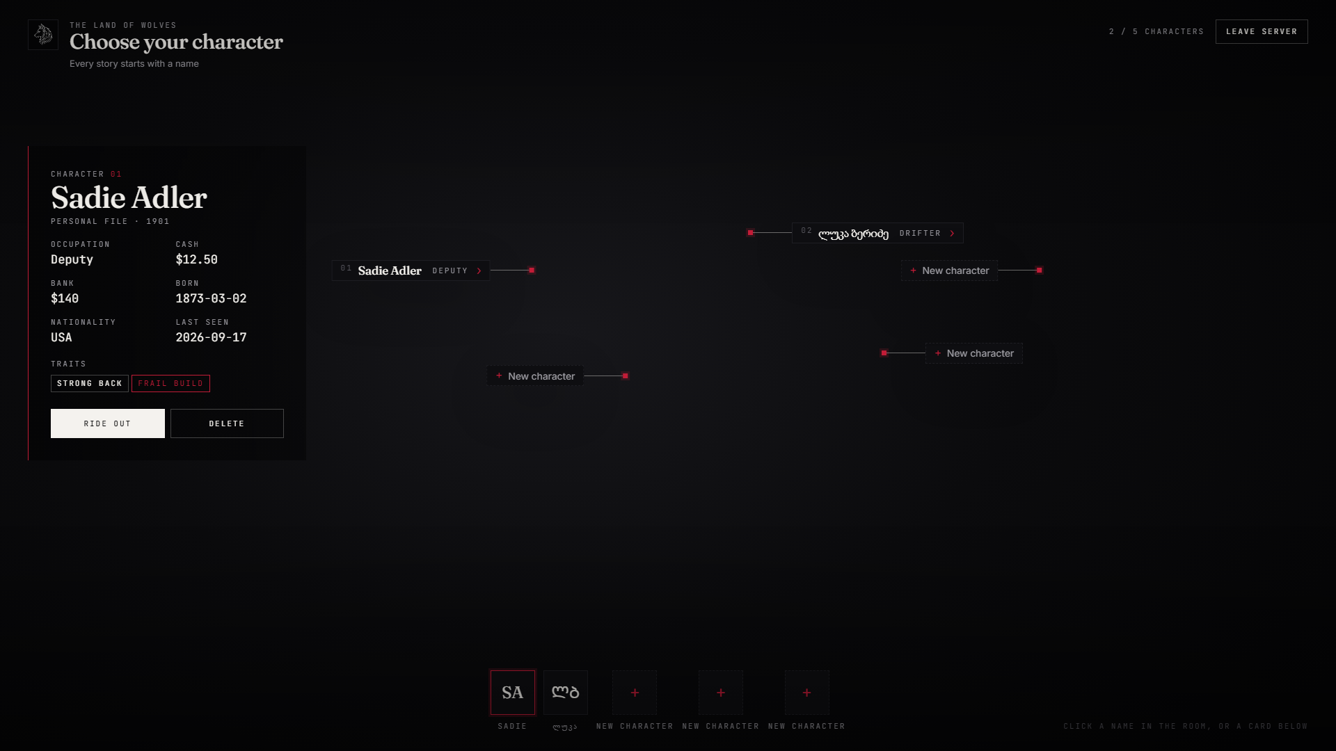 LXR Creator — character creation, selection, traits & spawn for RedM (escrow)