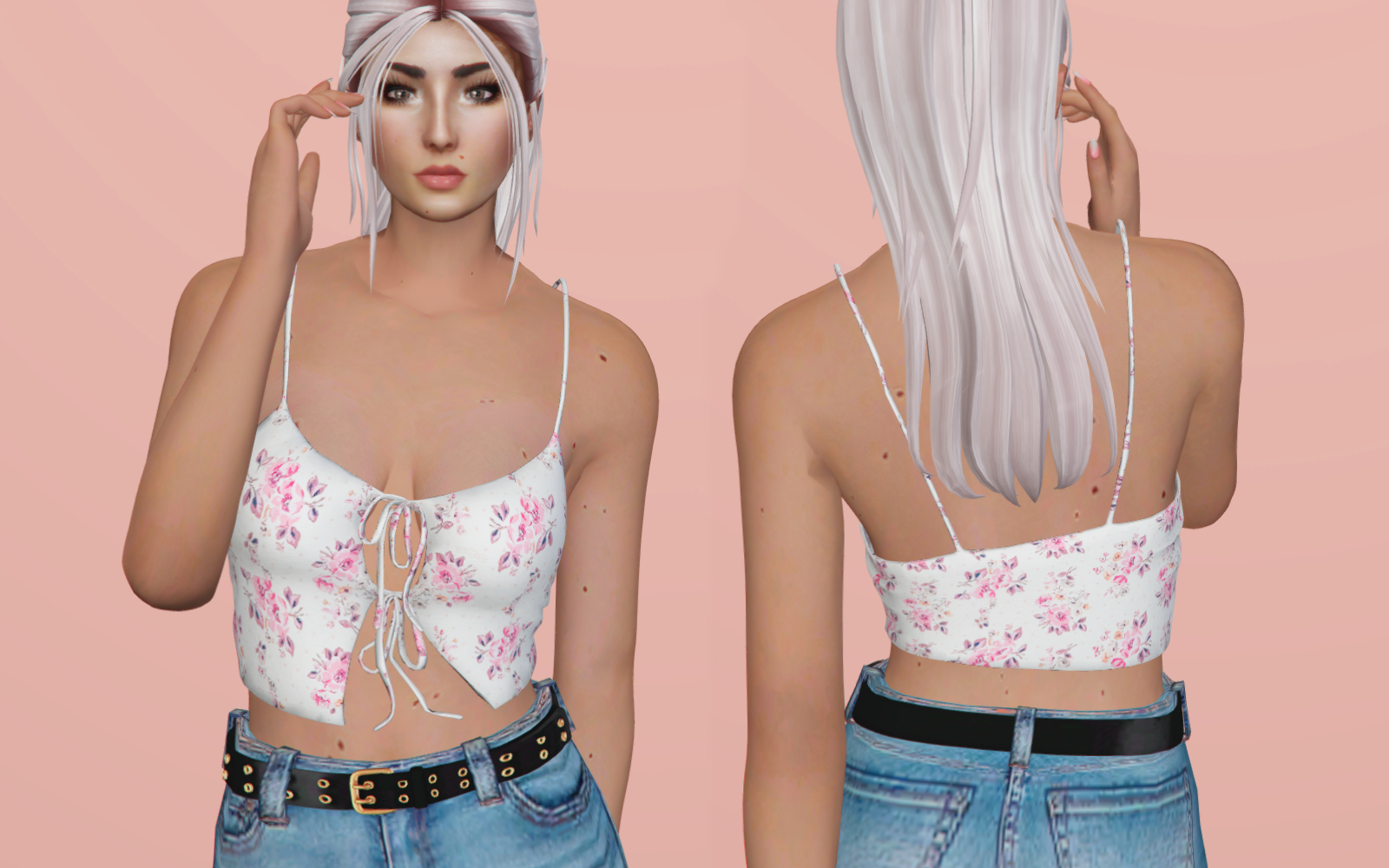 #002 Bow Crop Top