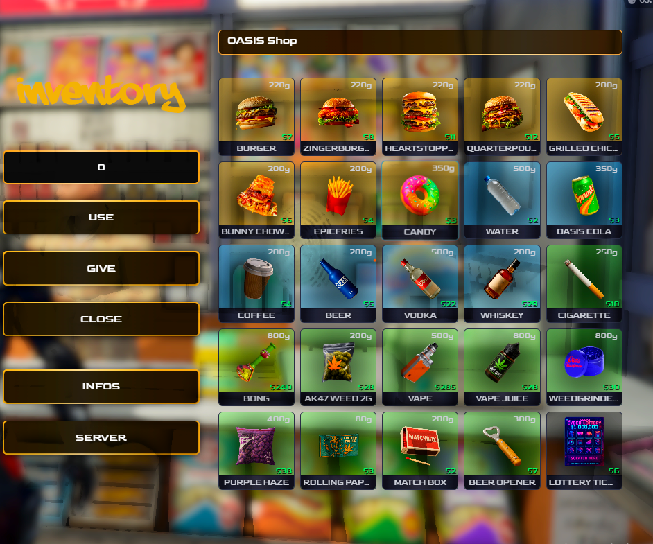 QBOX,QBCORE,ESX - 3D OPTIMIZED INVENTORY PICTURES - CUSTOM UPDATES