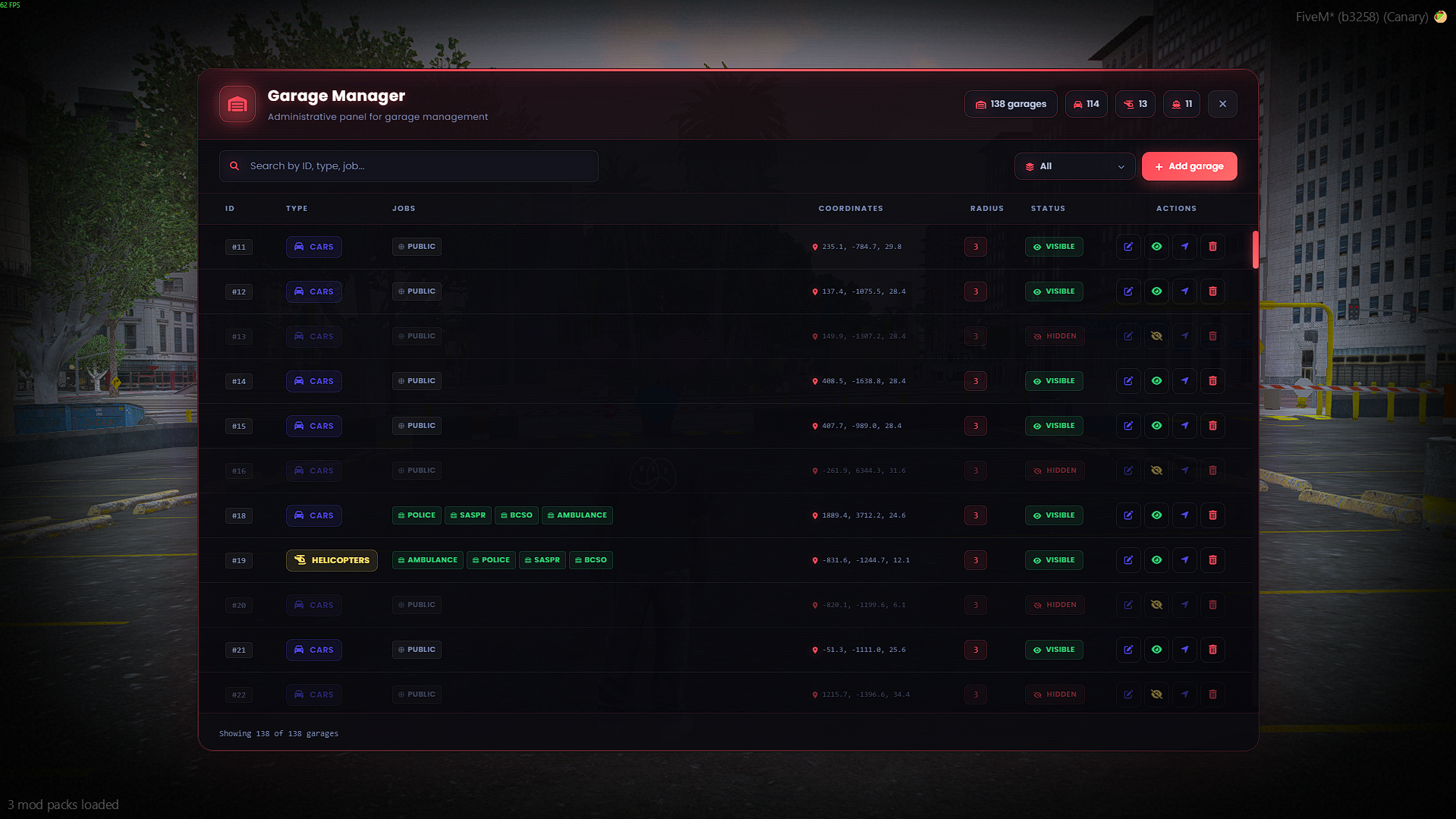 Garages System Source Code [ESX, QB, QBOX, STANDALONE]