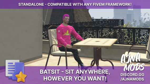 BatSit: sit anywhere, however you want!