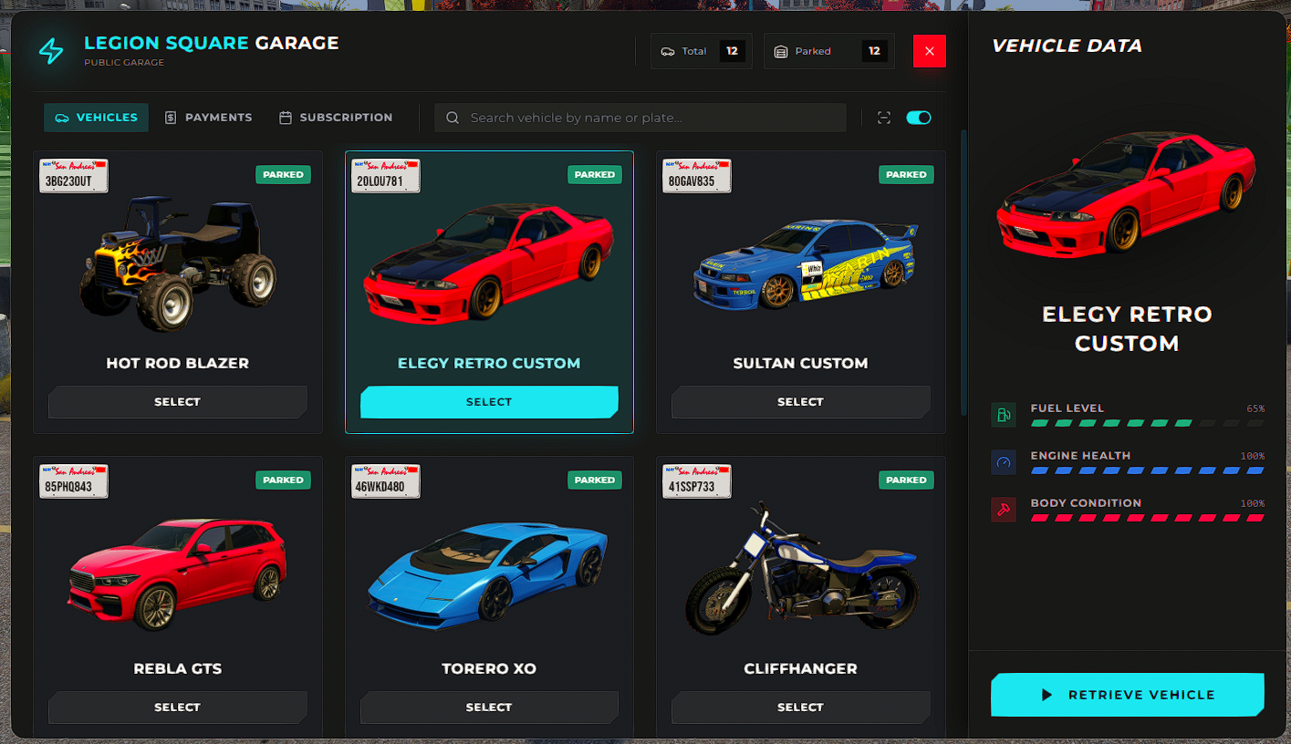 [GARAGE CREATOR SCRIPT] QBCORE QBOX ESX { SCRIPT}