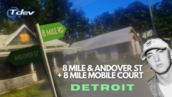 [DETROIT] 8 Mile Road + 8 Mile Mobile Court