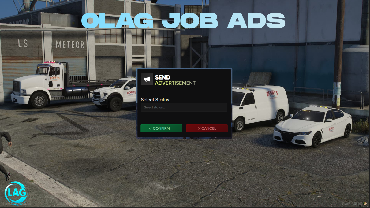 0Lag Job Ads | [ESX, QBCore, Standalone] 🚀
