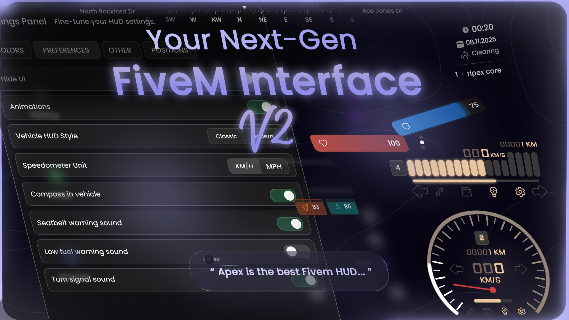 HUD APEX V2