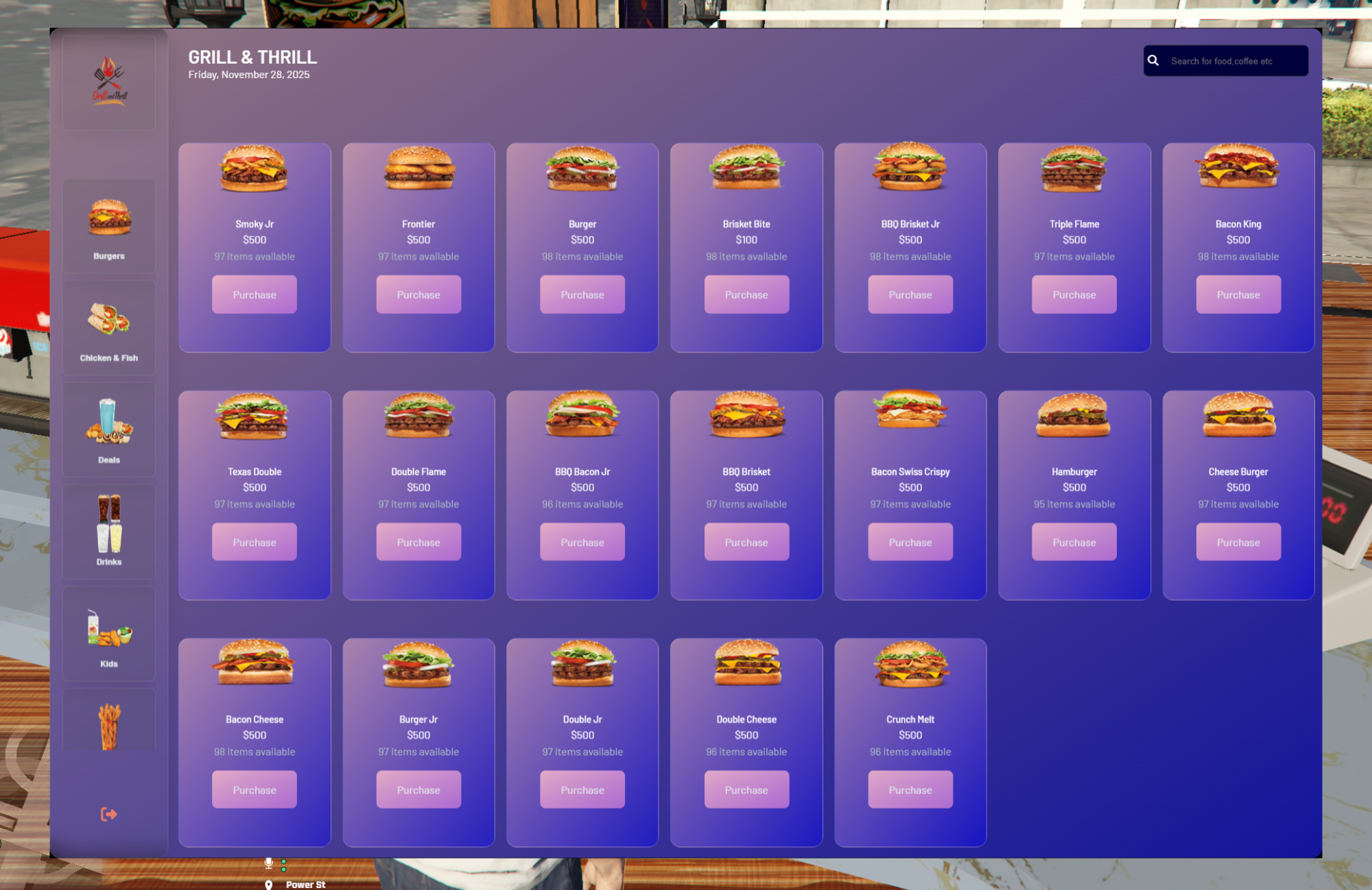 [ESX/QB] Grill & Thrill Realistic Food Business