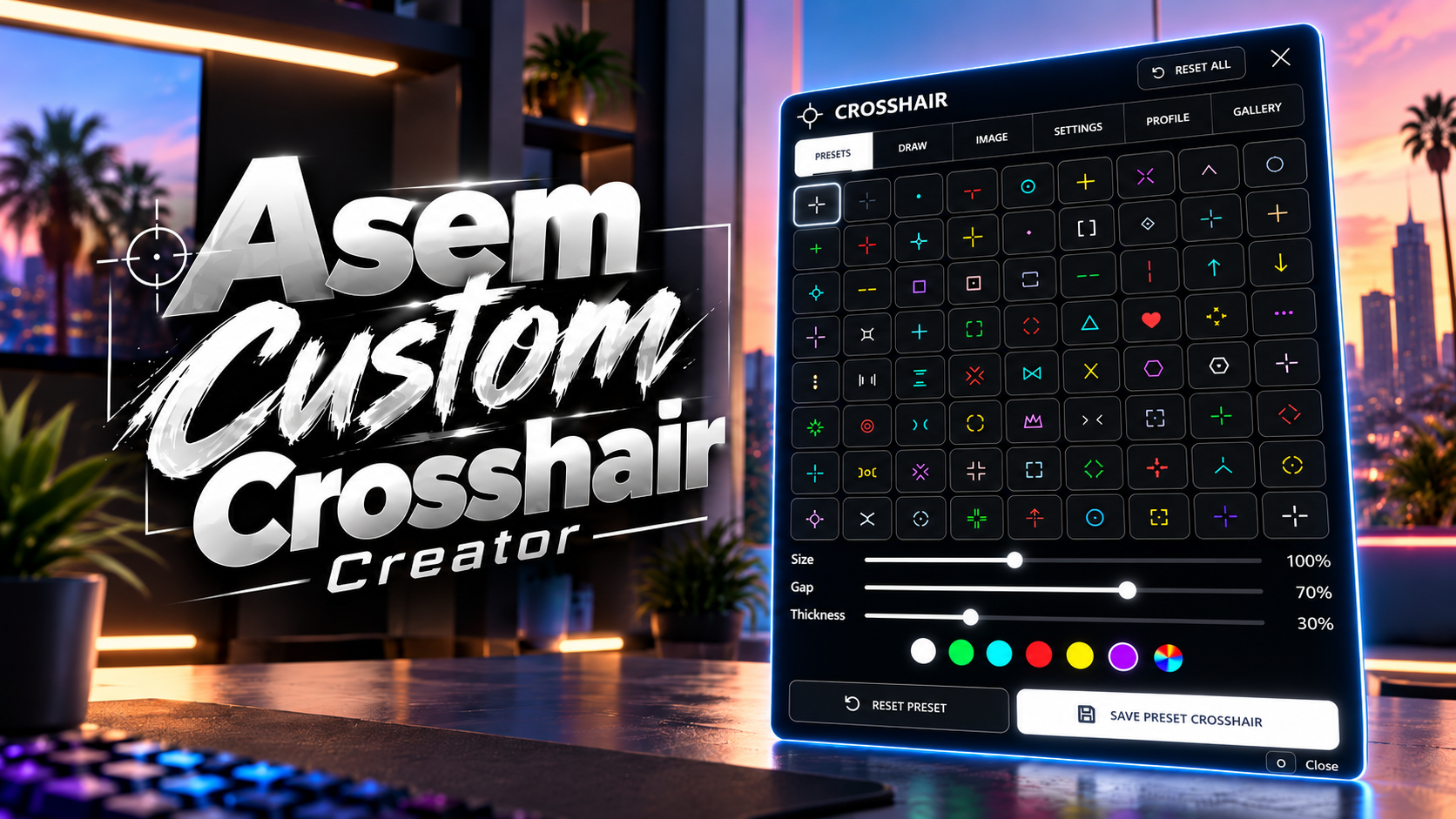 Custom Crosshair Creator | Create & Save Your Own Crosshairs! — 1