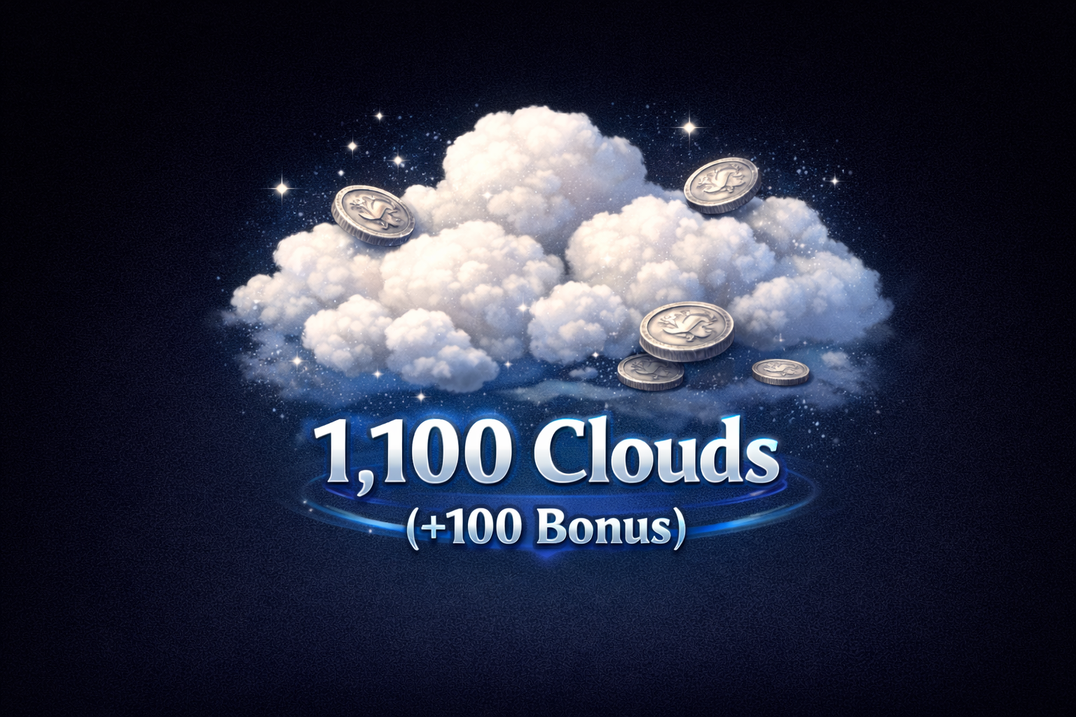Clouds 1000 + 100 Bonus