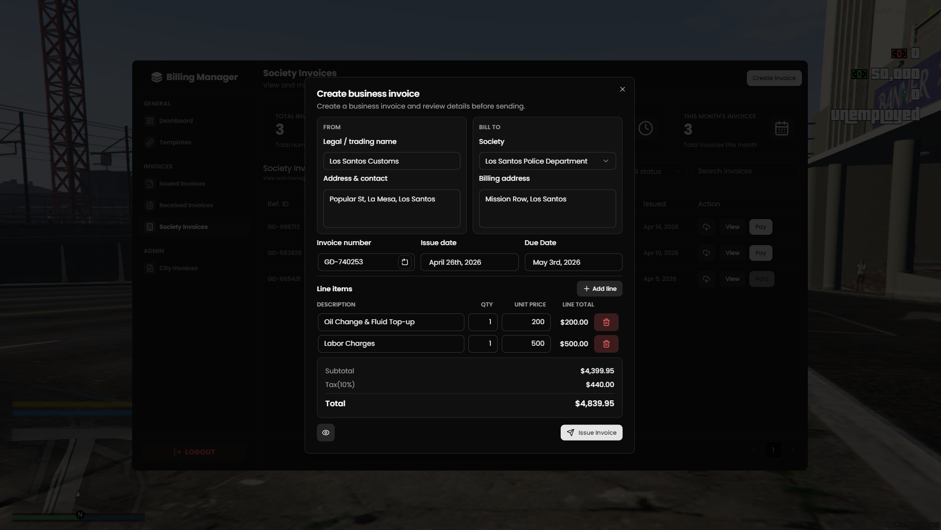 [Billing] ESX QBCore Qbox {ESCROW}